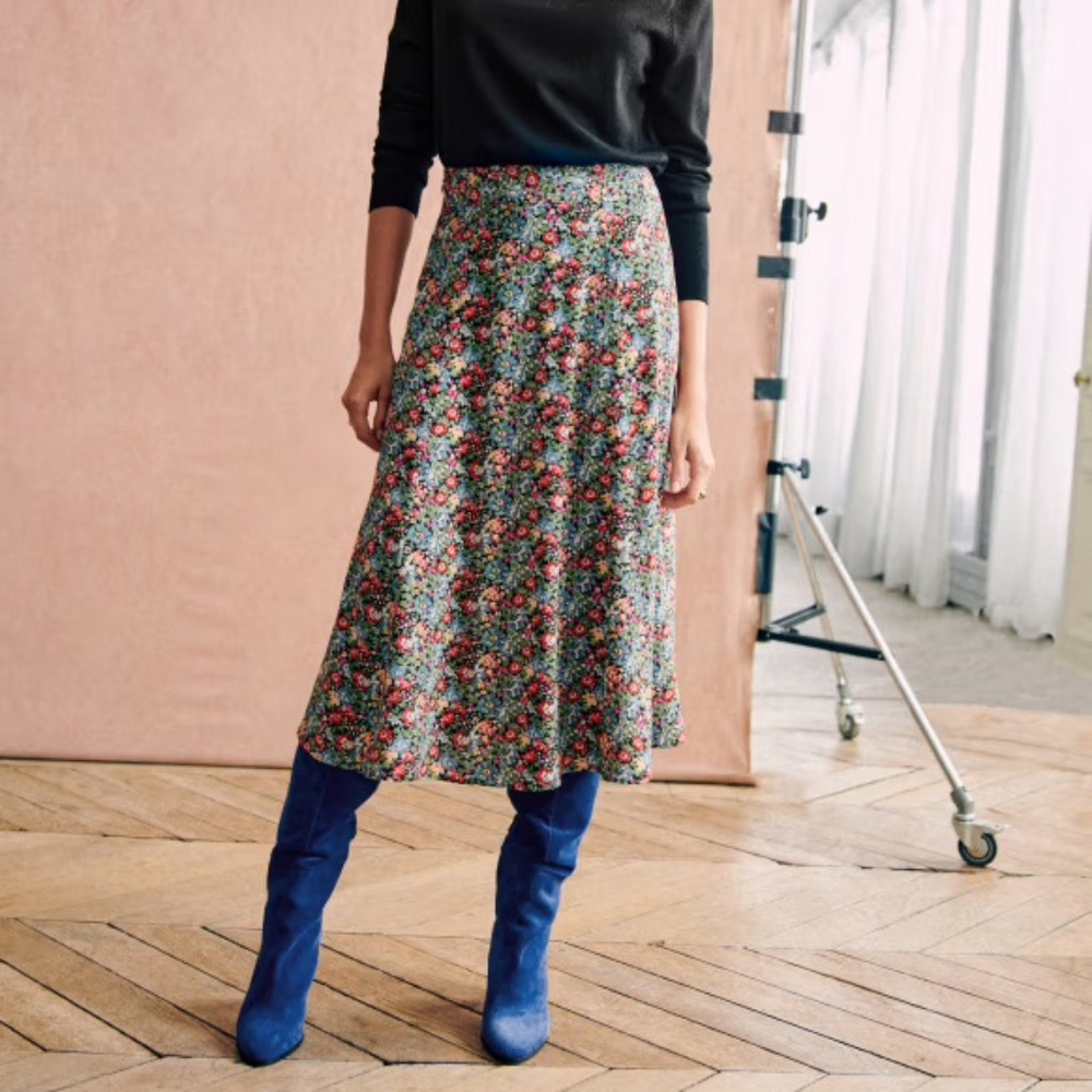 Sezane Tabata Skirt (California Print) 38